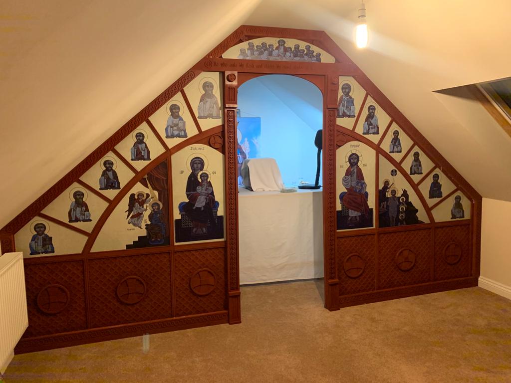 Icon wall for a local church