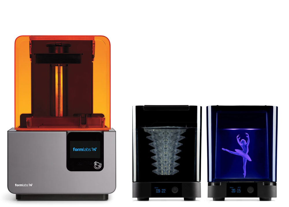 Formlabs Form 3,  Form Wash and Cure